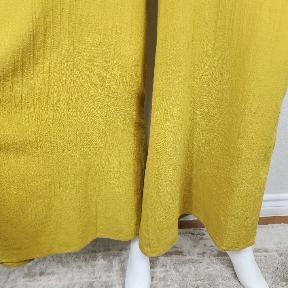 Free People Gauze Gold Boho Jumpsuit Size XS - Picture 8 of 16